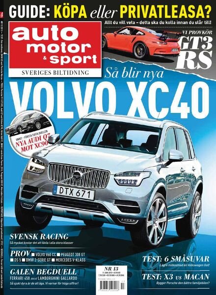 Auto Motor & Sport Sverige – 05 juni 2015 Cover