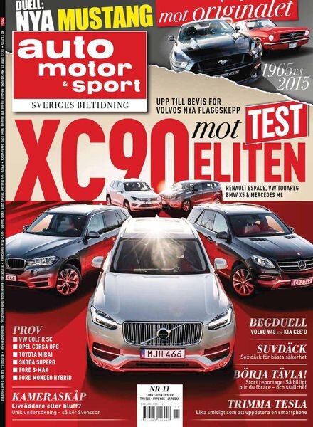 Auto Motor & Sport Sverige – 07 maj 2015 Cover