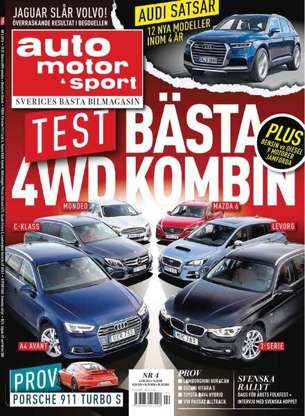 Auto Motor & Sport Sverige – 08 februari 2016 Cover