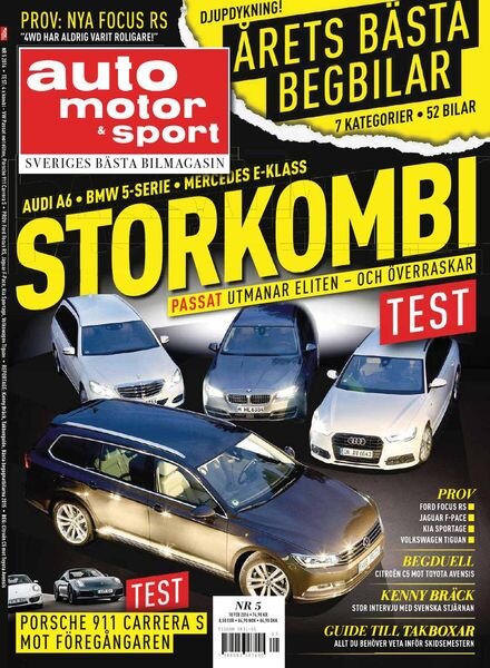 Auto Motor & Sport Sverige – 12 februari 2016 Cover