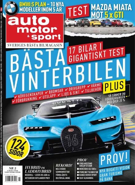 Auto Motor & Sport Sverige – 15 januari 2016 Cover
