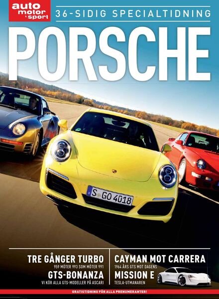 Auto Motor & Sport Sverige – 19 januari 2016 Cover
