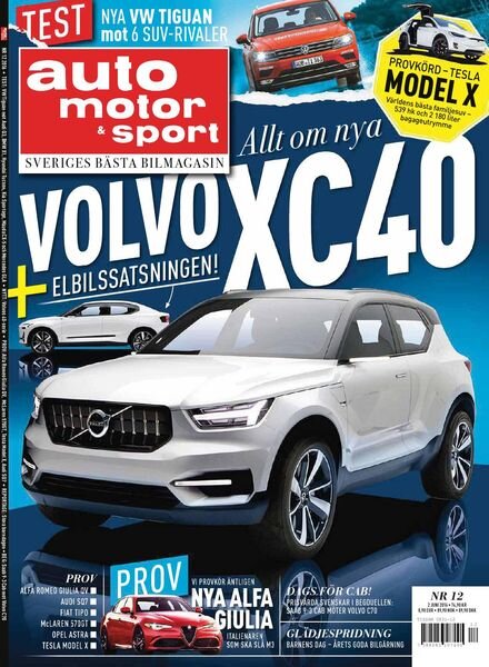 Auto Motor & Sport Sverige – 27 maj 2016 Cover