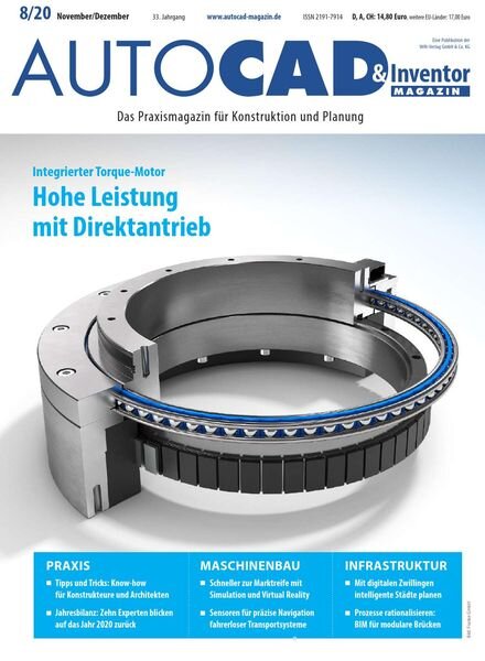 Autocad & Inventor Magazin – November-Dezember 2020 Cover