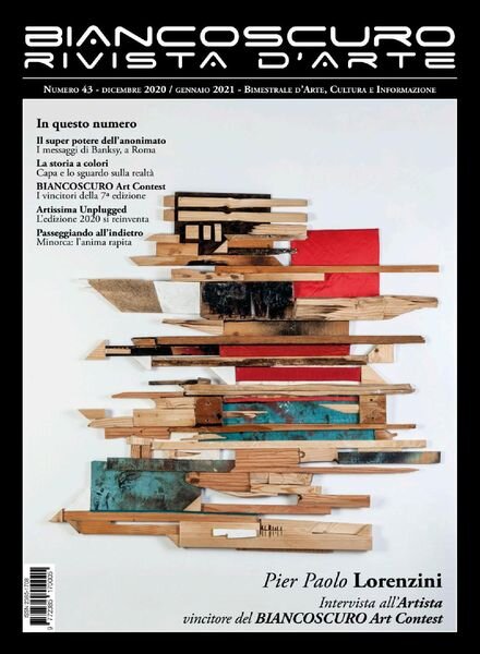 Biancoscuro Rivista d’Arte – Dicembre 2020-Gennaio 2021 Cover