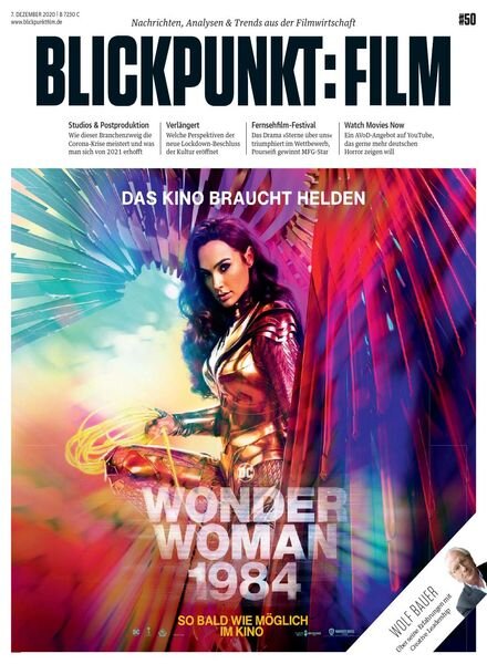 Blickpunkt Film – 7 Dezember 2020 Cover