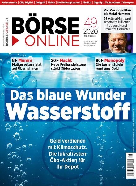 Borse Online – 3 Dezember 2020 Cover