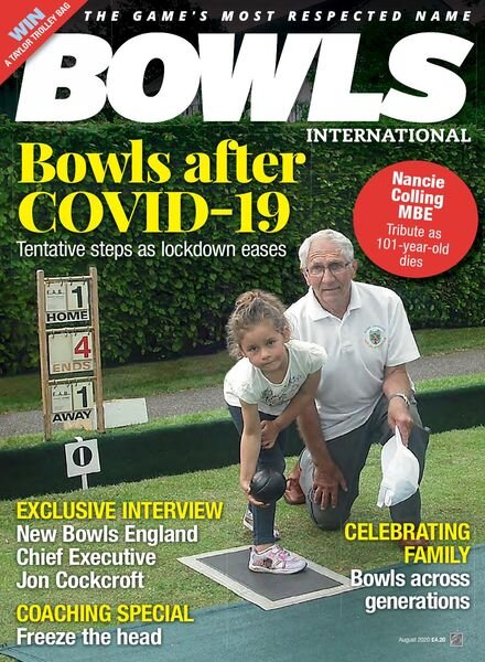 Bowls International – August 2020 Cover
