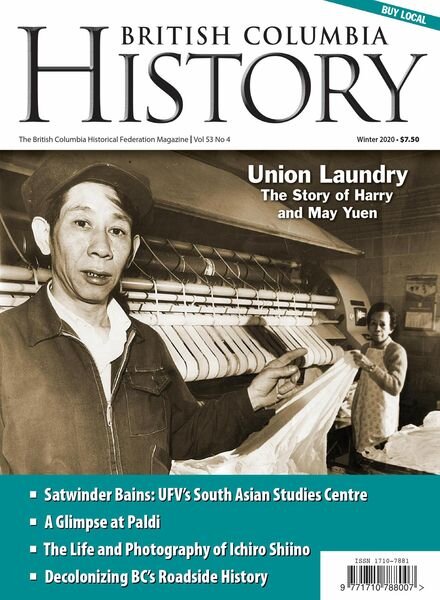 British Columbia History – December 2020 Cover