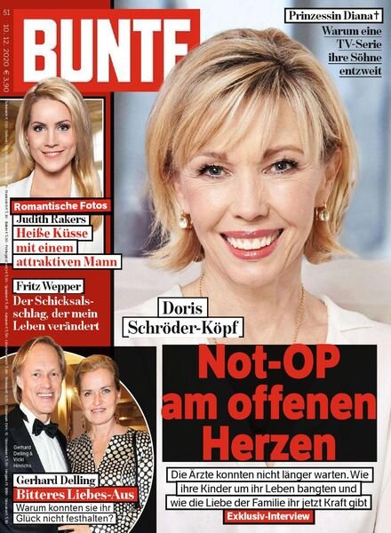 Bunte – 10 Dezember 2020 Cover