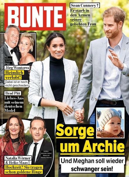 Bunte – 5 November 2020 Cover