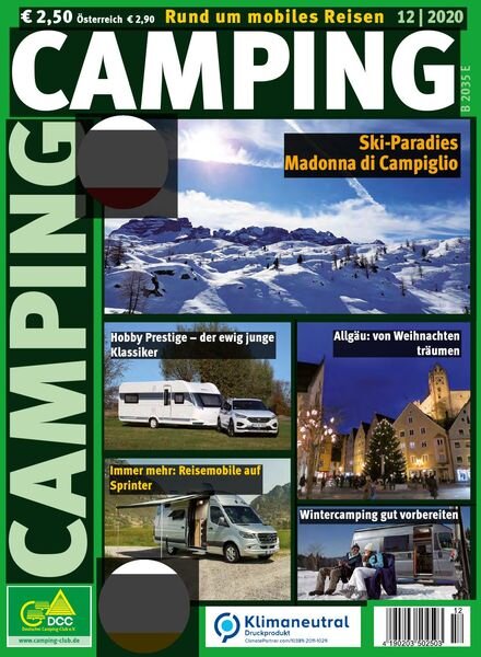 Camping Germany – Dezember 2020 Cover