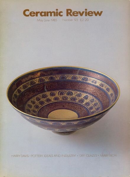 Ceramic Review – May – June 1985 Cover