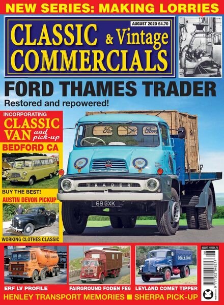Classic & Vintage Commercials – August 2020 Cover