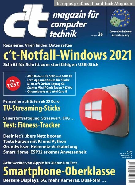 c’t Magazin – 05 Dezember 2020 Cover
