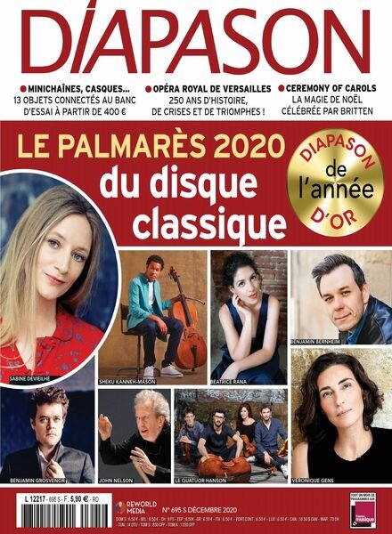 Diapason – decembre 2020 Cover