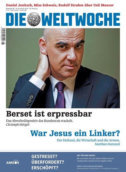 Die Weltwoche – 26 November 2020 Cover