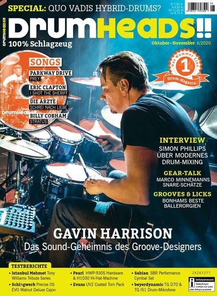 DrumHeads – Oktober-November 2020 Cover
