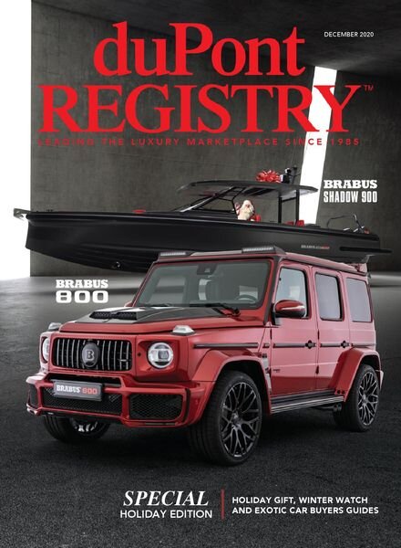 duPont Registry – December 2020 Cover