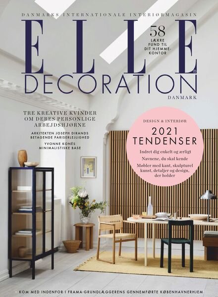Elle Decoration Denmark – januar 2021 Cover