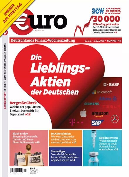 Euro am Sonntag – 03 Dezember 2020 Cover