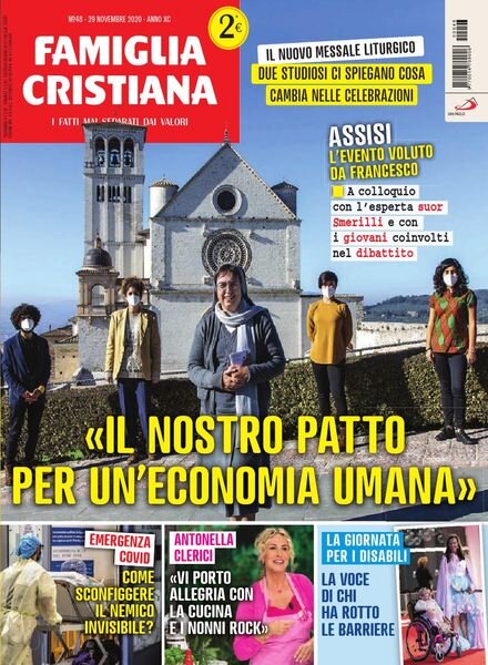 Famiglia Cristiana – 29 Novembre 2020 Cover