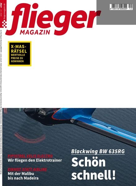 Fliegermagazin – Dezember 2020 Cover