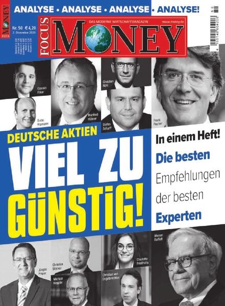 Focus Money – 2 Dezember 2020 Cover
