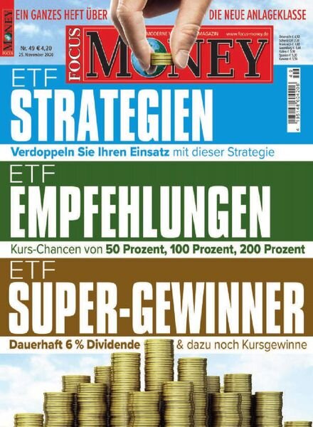 Focus Money – 25 November 2020 Cover