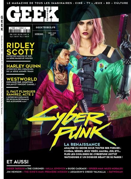 Geek France – Decembre 2020 – Janvier 2021 Cover
