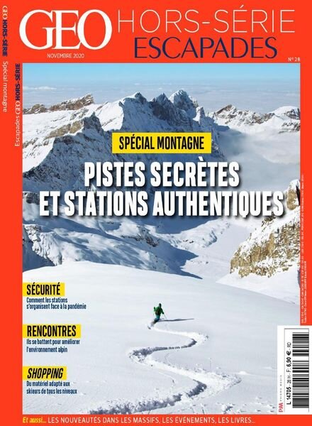 Geo – Hors-Serie Escapades – Novembre 2020 Cover