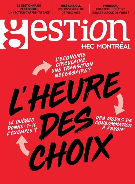 Gestion – Hiver 2021 Cover