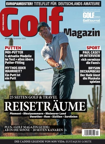 Golf Magazin – Dezember 2020 Cover