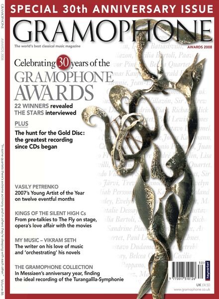 Gramophone – Awards 2008 Cover