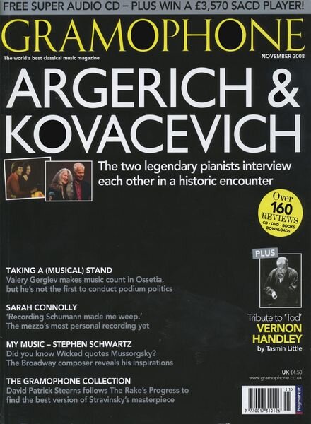Gramophone – November 2008 Cover