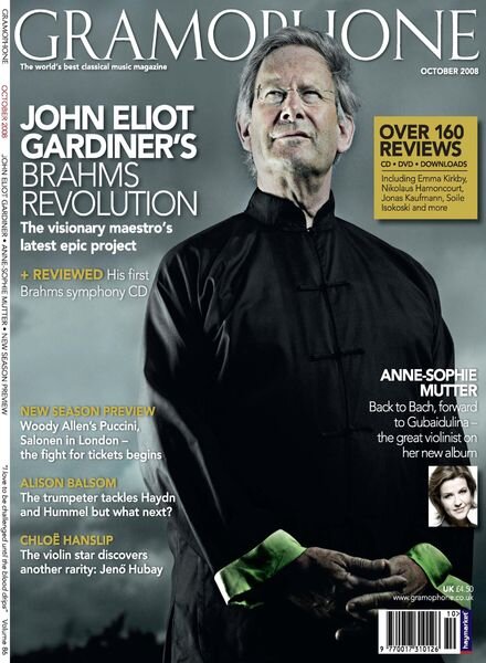 Gramophone – October 2008 Cover