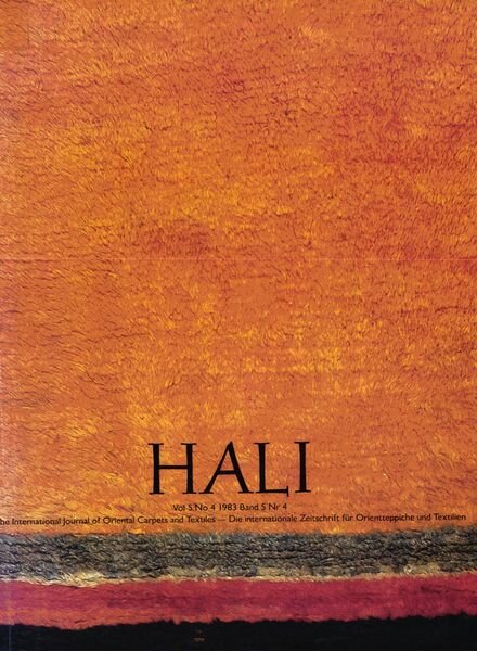 HALI – Winter 1983 Cover