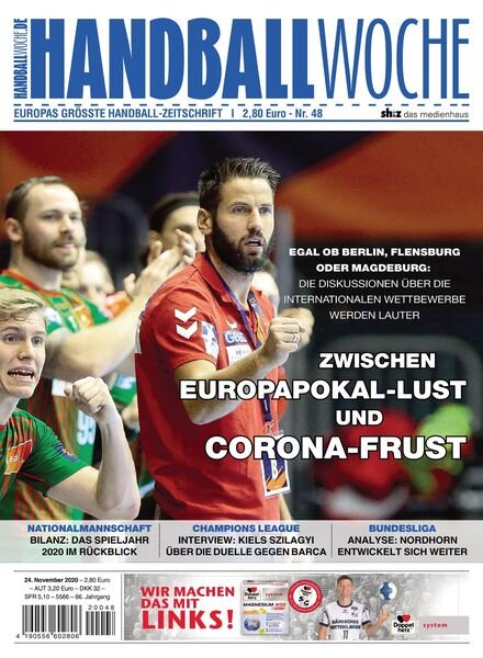 HANDBALLWOCHE – 24 November 2020 Cover