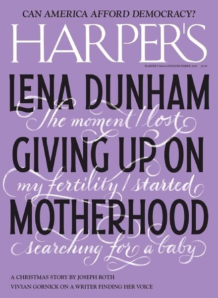 Harper’s Magazine – December 2020 Cover