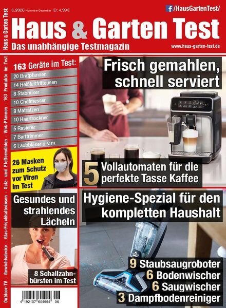 Haus & Garten Test – November-Dezember 2020 Cover