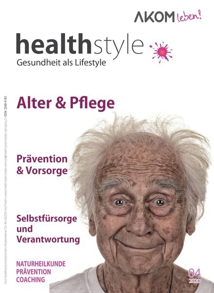 Healthstyle Gesundheit als Lifestyle – November 2020 Cover