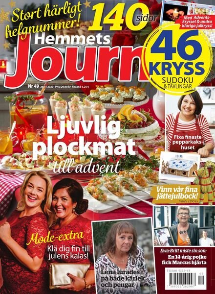 Hemmets Journal – 26 november 2020 Cover