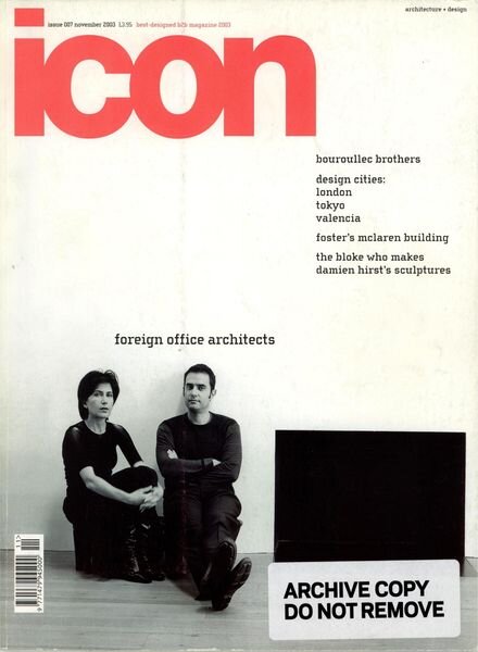 ICON – November 2003 Cover