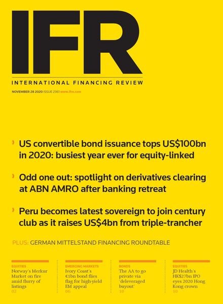 IFR Magazine – November 28, 2020 Cover