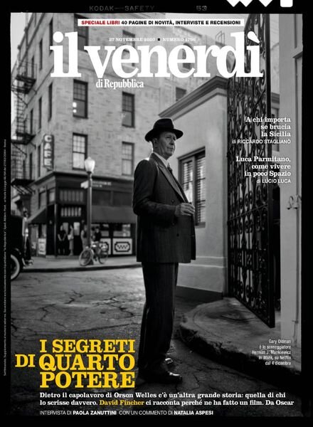 Il Venerdi di Repubblica – 27 Novembre 2020 Cover