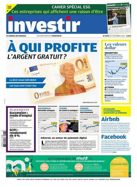 Investir – 12 Decembre 2020 Cover