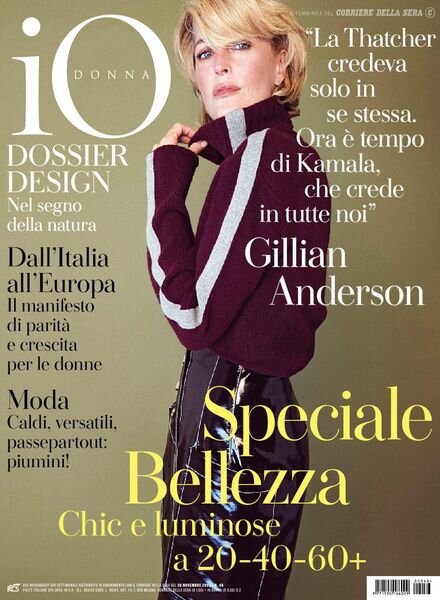 Io Donna del Corriere della Sera – 28 novembre 2020 Cover