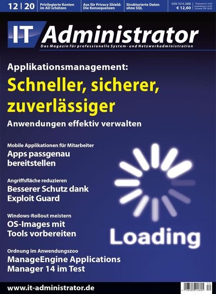 IT-Administrator – Dezember 2020 Cover