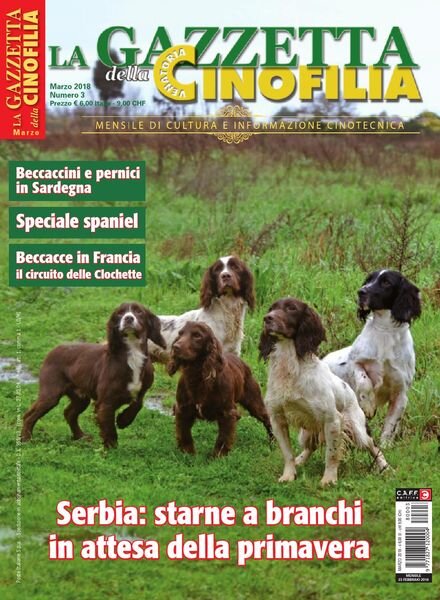 La Gazzetta Della Cinofilia Venatoria – Marzo 2018 Cover