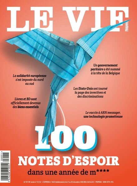 Le Vif L’Express – 17 Decembre 2020 Cover
